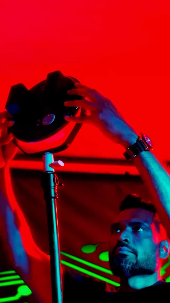 Instagram post by @photoquipindia for NANLITE. Caption reads: POWER IN ROUND - Introducing NANLITE MIRO....