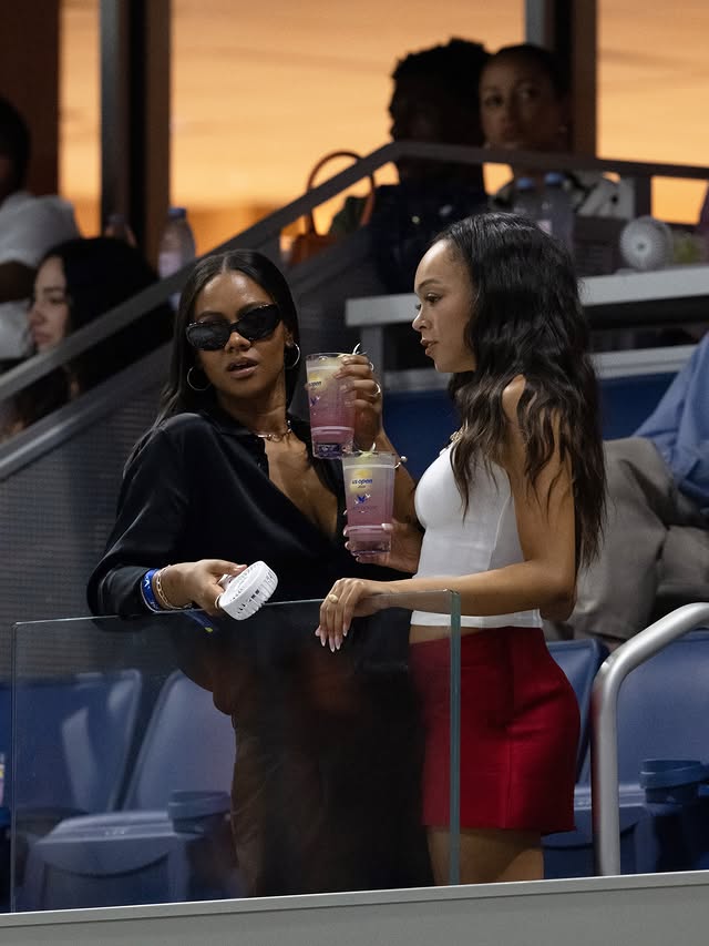 Instagram post by @peytondix for GREY GOOSE Vodka. Caption reads: your auntie and her special friend go to the us....