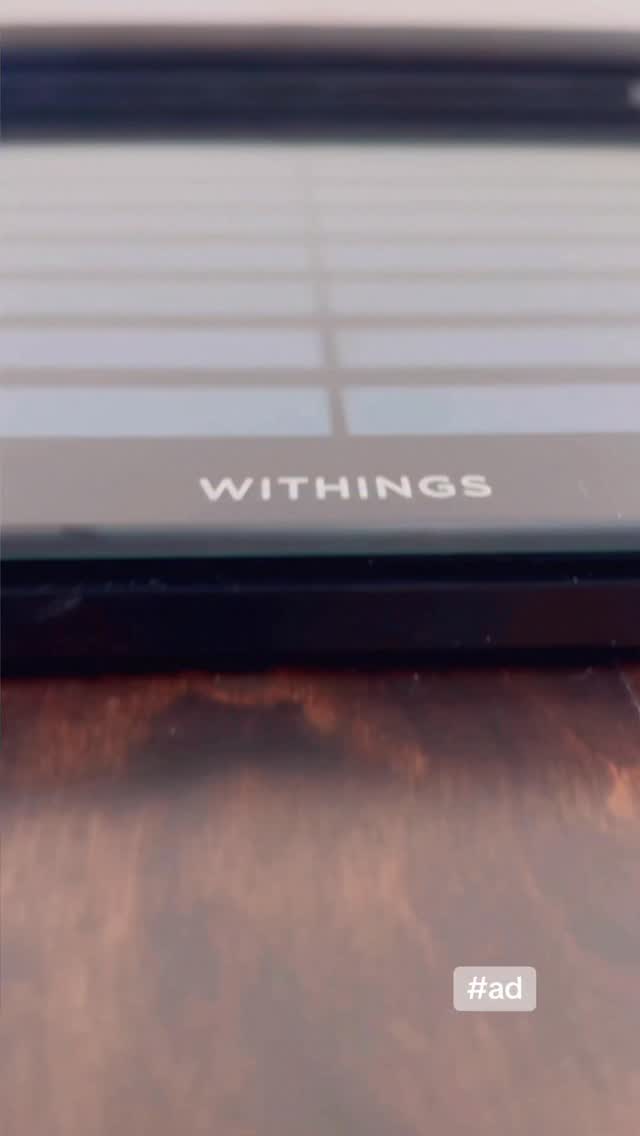 Instagram post by @drterrysimpsonmd for Withings. Caption reads: As a physician, l’ve used complex medical scales....