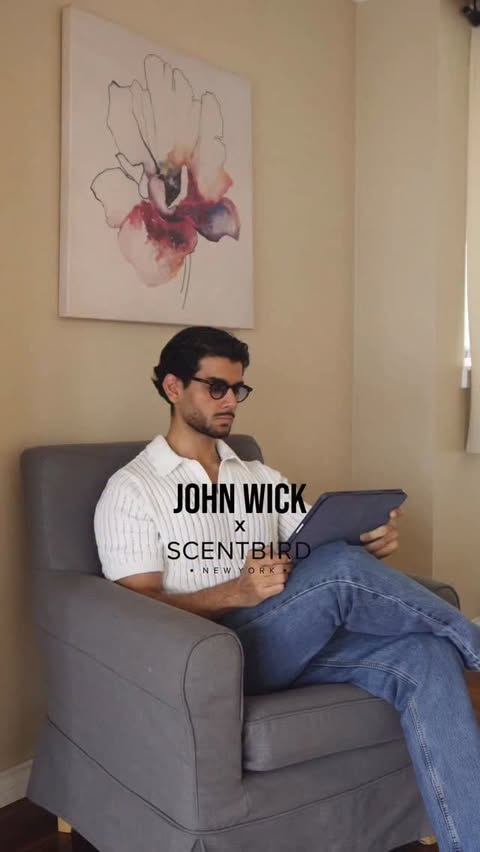 Instagram post by @robinbhatiaa for Scentbird. Caption reads: [...] his inner John Wick with John Wick x....