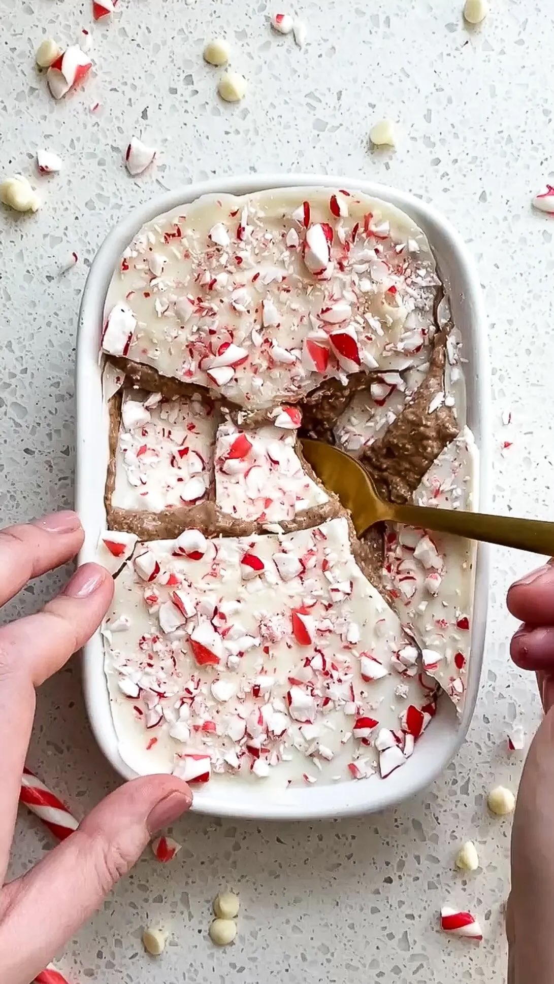 Instagram post by @basicswithbails for 1UP Nutrition. Caption reads: Gluten Free Chocolate Protein Peppermint Overnight....