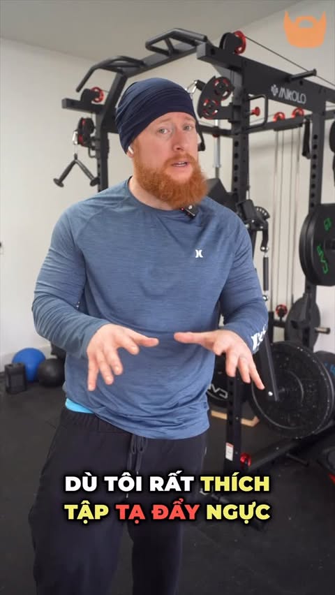 Instagram post by @phucmapvlog for MIKOLO. Caption reads: [...] Chest Fly/Lateral Raise Attachment from....