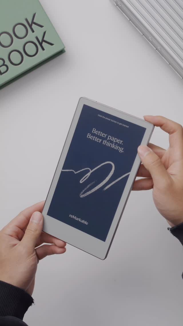 Instagram post by @justin.tse for reMarkable. Caption reads: Introducing the @reMarkable Paper Pro Move, built....