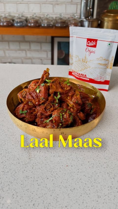 Instagram post by @smitadeoofficial for Catch Foods. Caption reads: Lal Maas, made the way it began

Every story I....