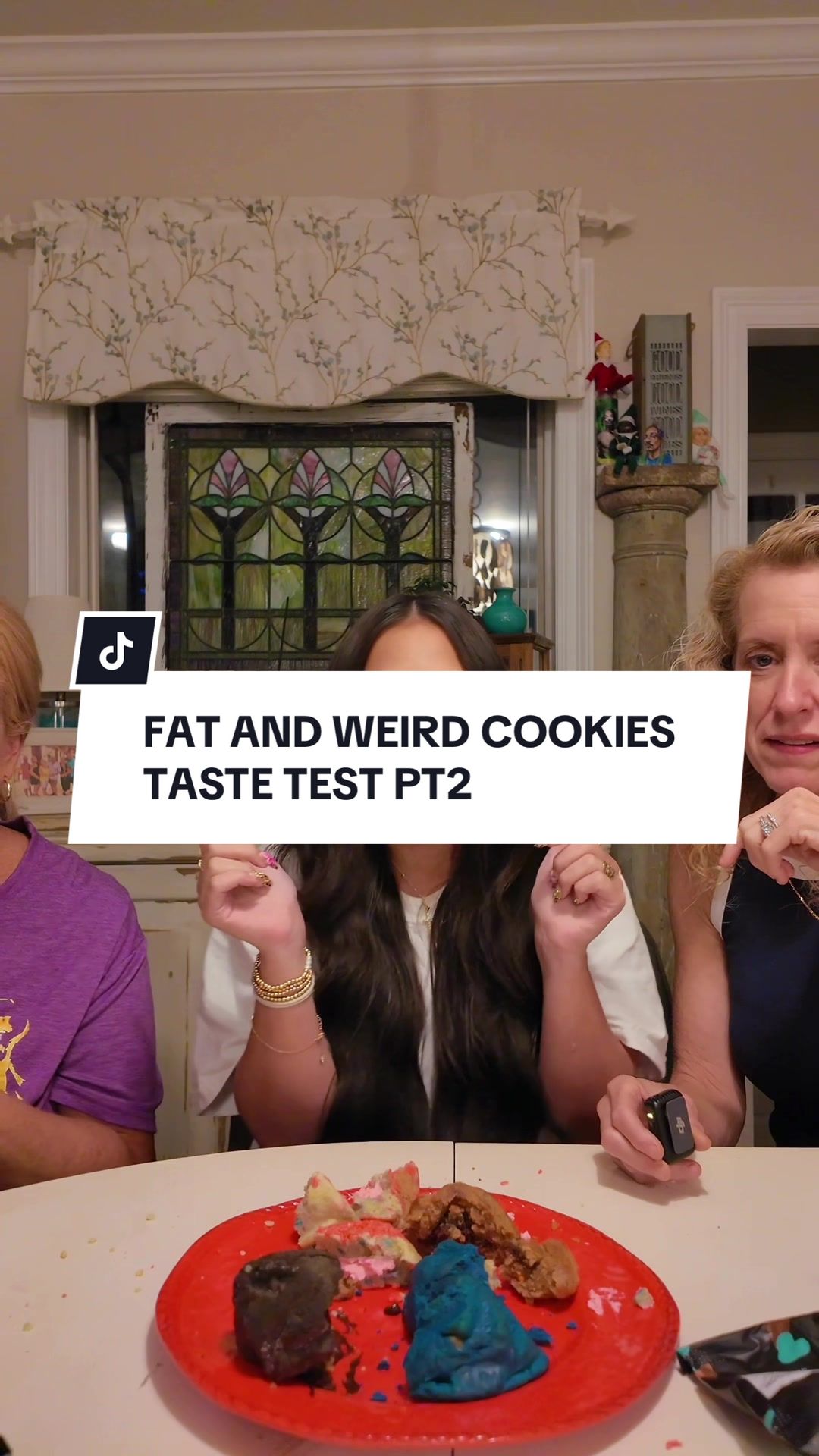 TikTok post by @brookestuart21 for Fat & Weird Cookie. Caption reads: @Fat & Weird Cookie Company #tastetest [...].