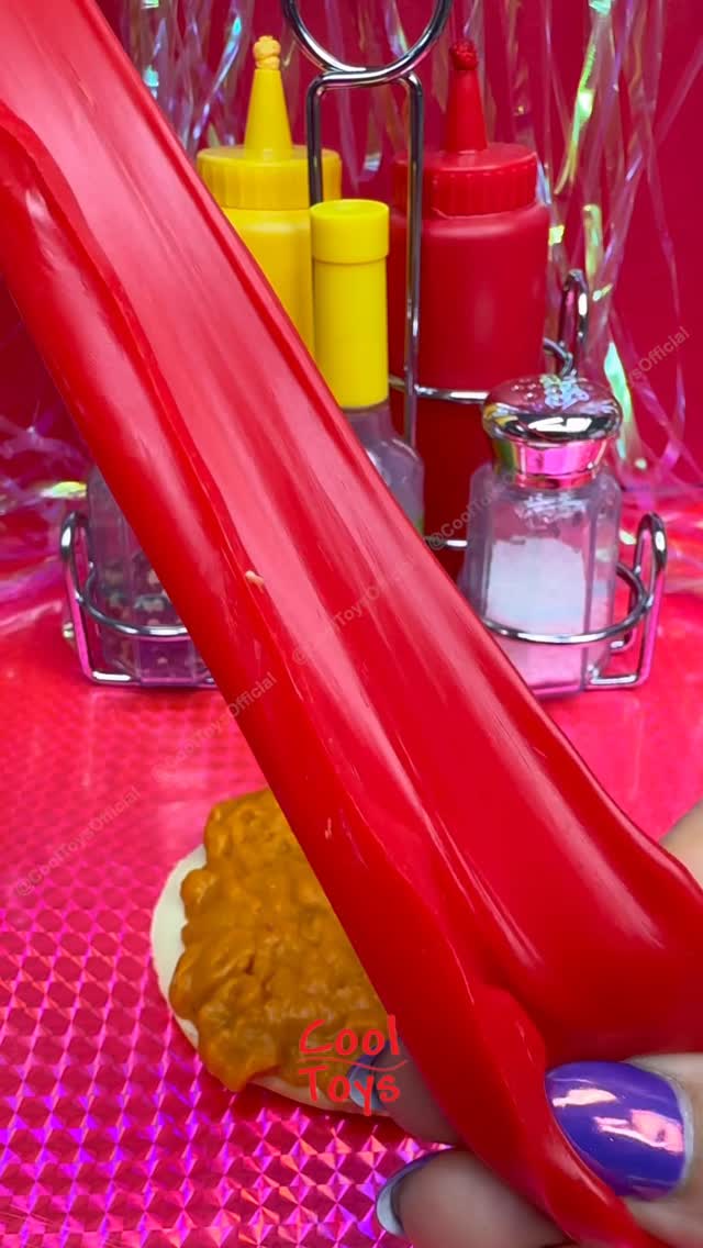 Instagram post by @cooltoysofficial for Just Play. Caption reads: ASMR Just Play Ooey Gooey Gooey Grill SQUISHY....