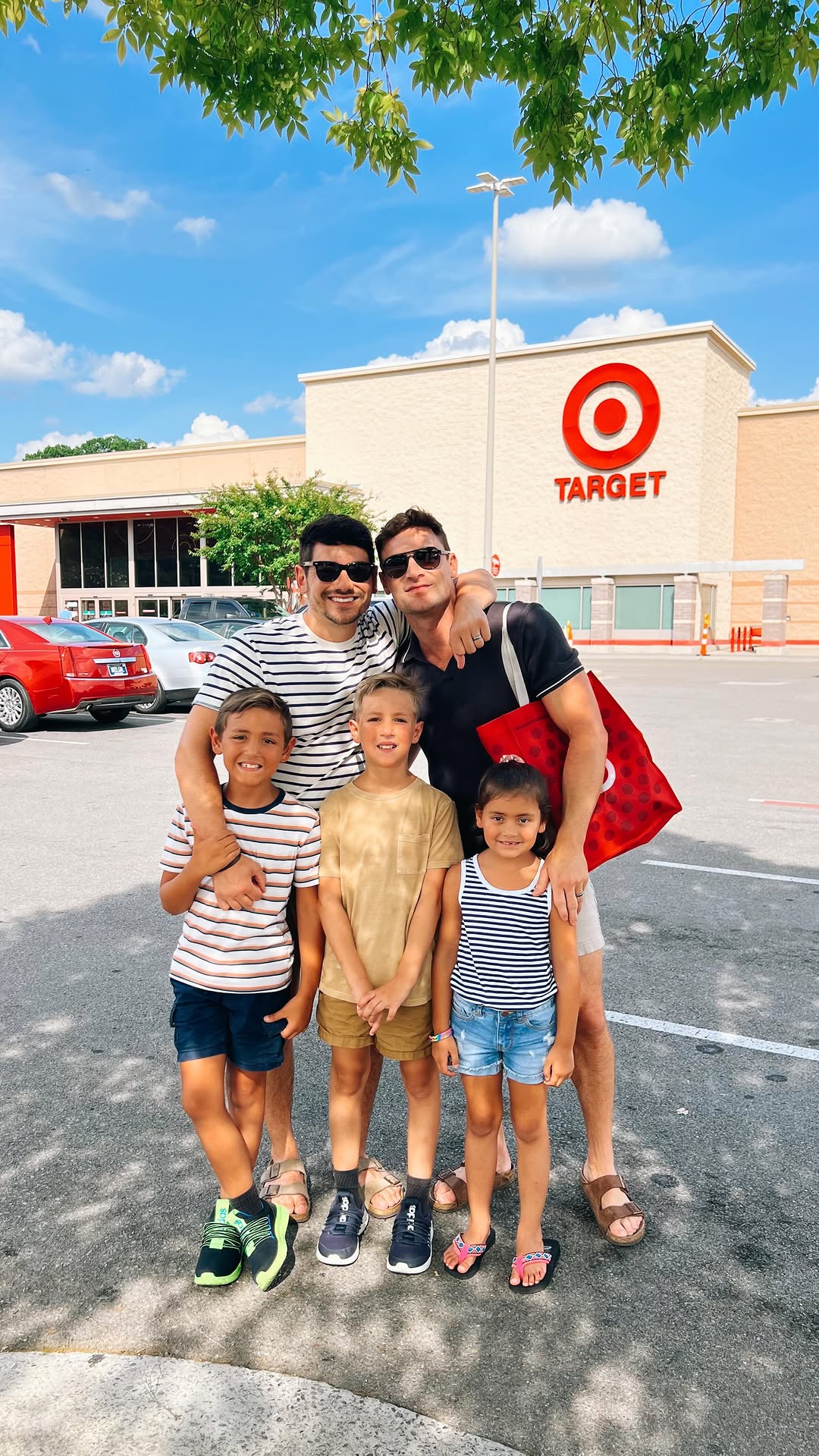 Instagram post by @pjandthomas for Degree. Caption reads: #DovePartner Back to school shopping is something....