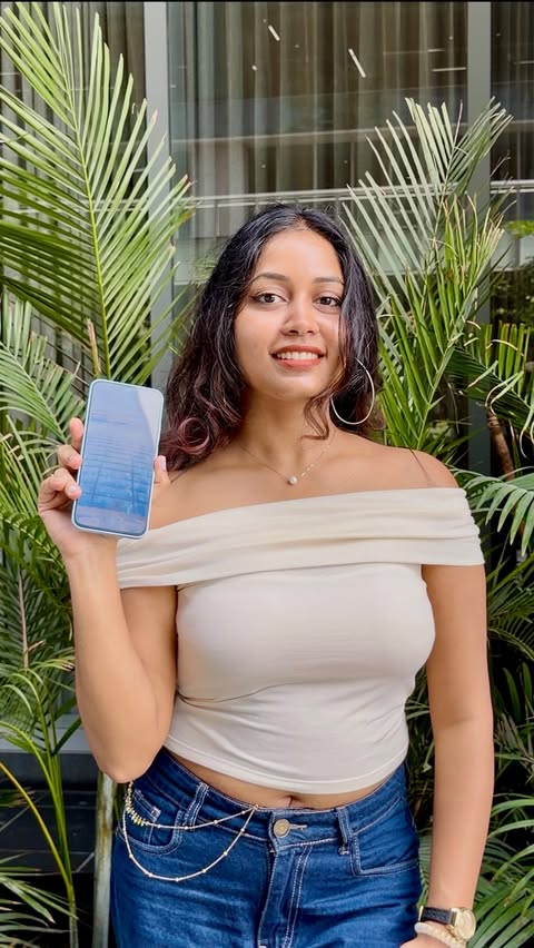Instagram post by @__bhavya_sunkara__ for Sangeetha Mobiles. Caption reads: Your next upgrade just got a whole lot better.....