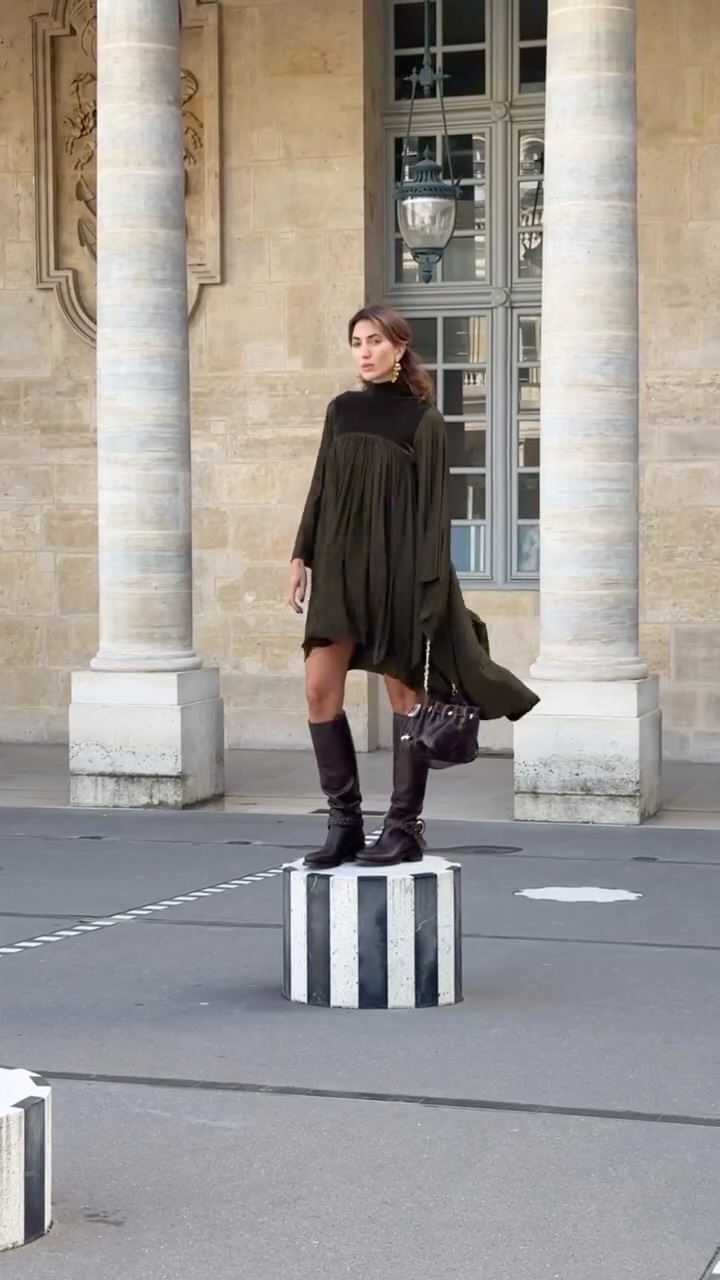 Instagram post by @ludovicaragazzo for ZIMMERMANN. Caption reads: Hello Paris, ethereal romance wearing @zimmermann....