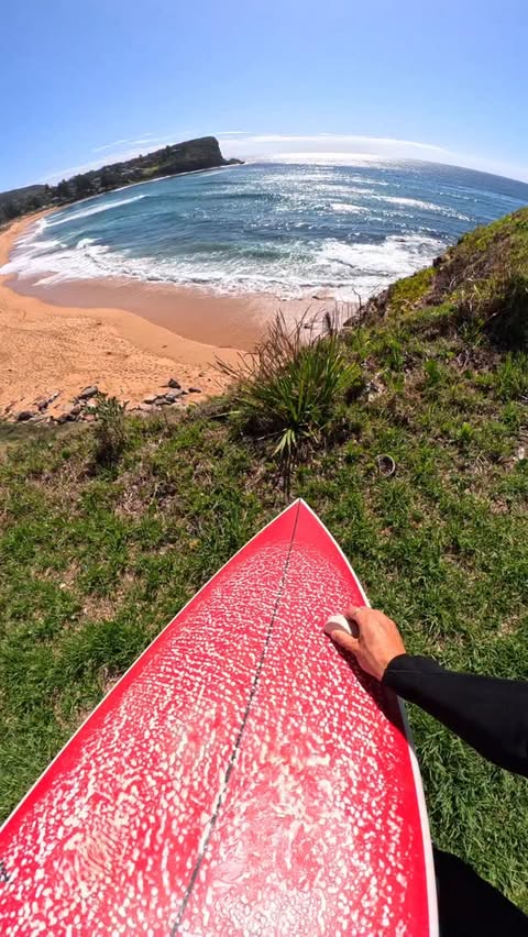 Instagram post by @surfingwithnoz for GoPro. Caption reads: Summer grovel at home ☀️ #surfing #povsurfing....