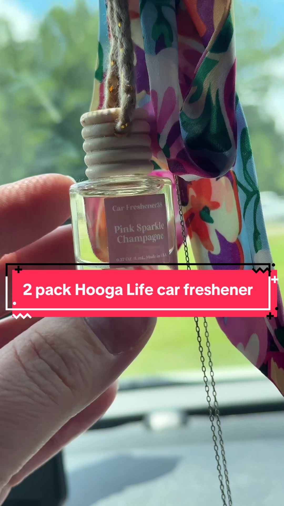 TikTok post by @melgr8house for HOOGALIFE. Caption reads: No more funky car smell!! Thanks to the @HOOGALIFE....