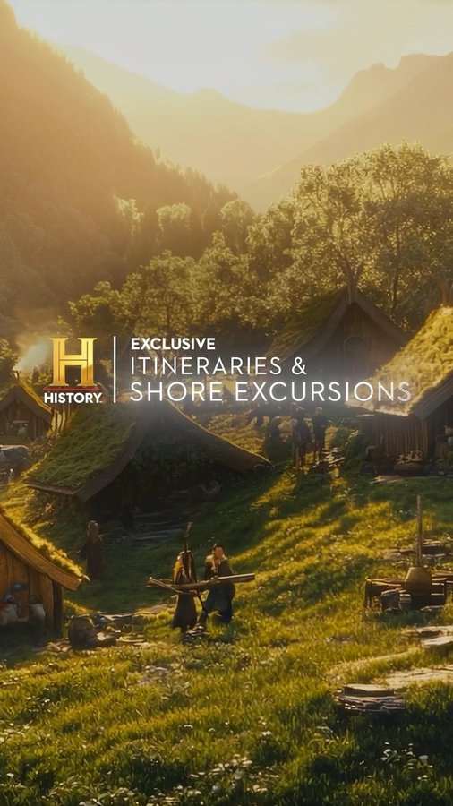 Instagram post by @hollandamericaline for HISTORY. Caption reads: [...] and shore excursions curated with The....