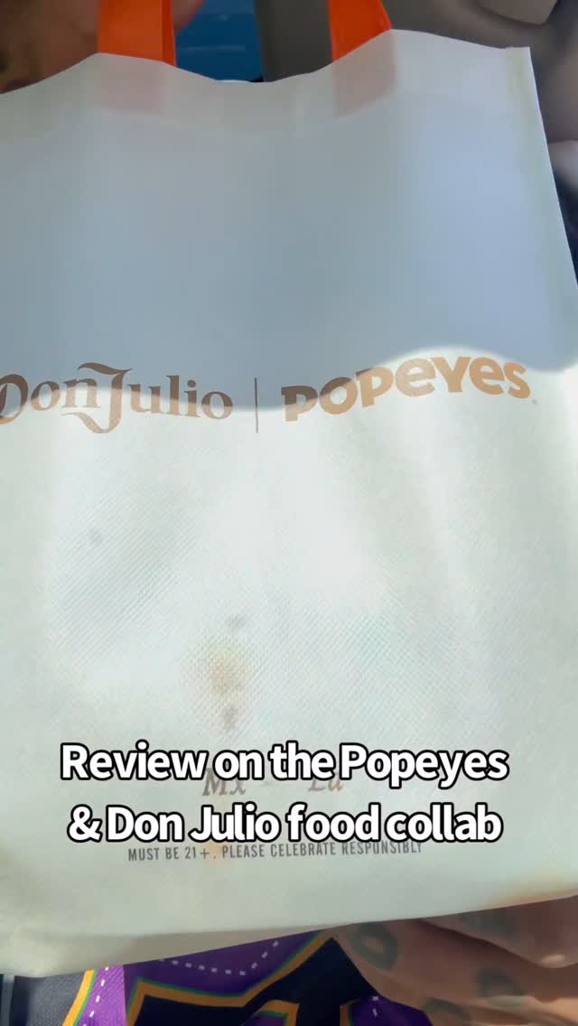 Instagram post by @koreywitha__k for Popeyes. Caption reads: My review on the @popeyes x @donjuliotequila....