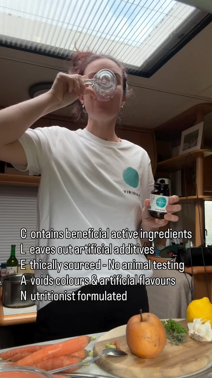 Instagram post by @wild_childofthe80s for Viridian Nutrition. Caption reads: [...] but only clean ones. That’s where....