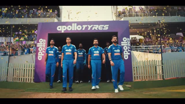 Instagram post by @samantharuthprabhuoffl for Apollo Tyres. Caption reads: [...] #DrivingIndiasProgress #partnership....