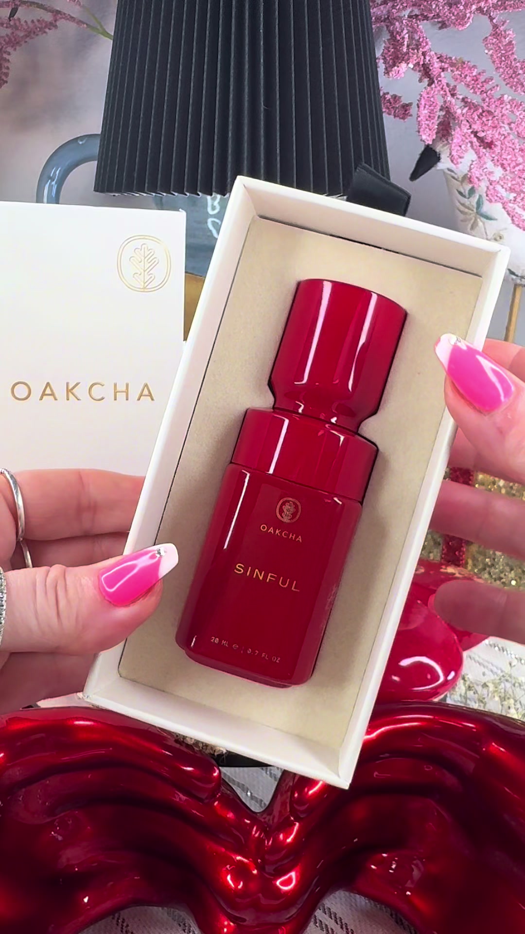 TikTok post by @tinadaniels04 for Oakcha. Caption reads: @Oakcha #fyp #beauty #tiktokshop [...].