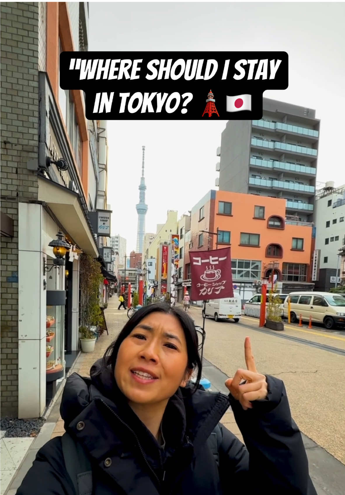 TikTok post by @hangrybynature for Rakuten. Caption reads: Why stay at a hotel in Tokyo when you can stay at....
