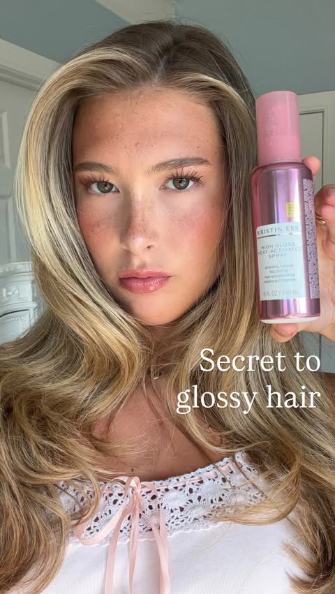 Instagram post by @brookieyancey for Target. Caption reads: [...] High Gloss collection gives my hair! @target....