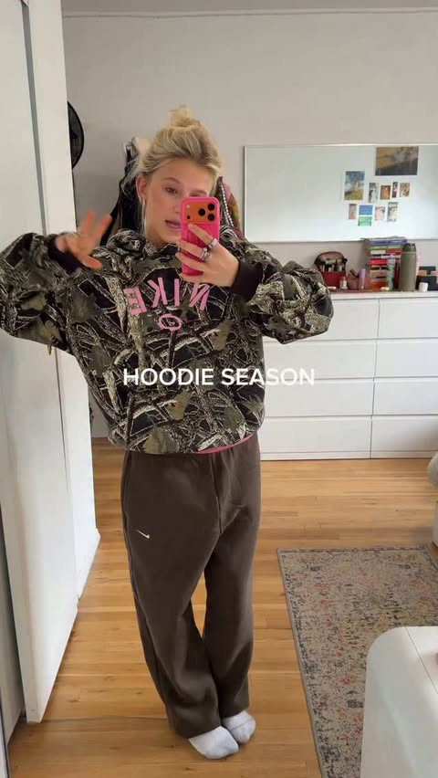 Instagram post by @alexandraballardd for Nike Sportswear. Caption reads: [...] Comment LINKS if you’d like them....