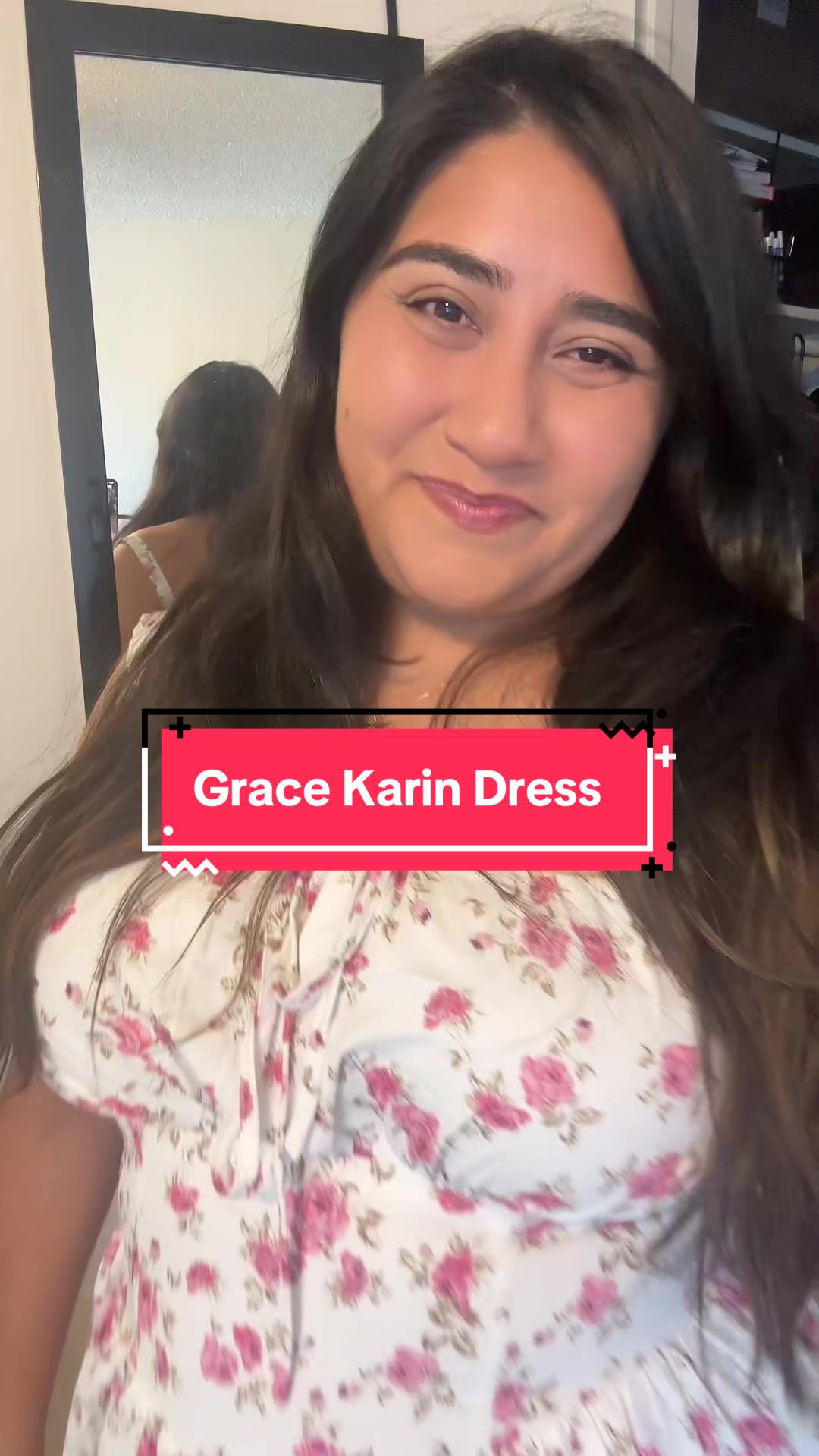 TikTok post by @muffintoppco for Grace Karin US Shop. Caption reads: [...] confident and beautiful! 💗 @Grace Karin US....