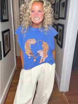 TikTok post by @leannemoore4 for Naeduo. Caption reads: The comfiest, cutest pants! Loving every color!....