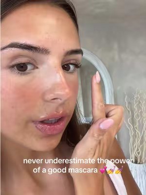 TikTok post by @summerchristiee4 for By Boss Babes. Caption reads: the POWER of @By Babes mascara?!!💕💓💅 #mascara....