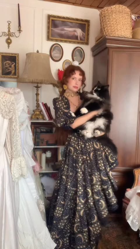 Instagram post by @everlinet for Selkie. Caption reads: [...] dinner? I think not 🕯️🫀

dress @selkie....