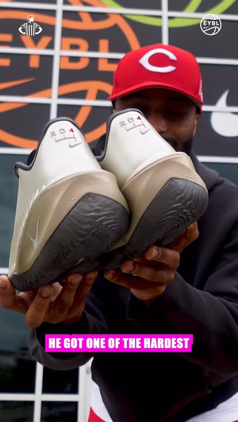 Instagram post by @shakehoops for Foot Locker. Caption reads: [...] always HEAT ON FEET! Shout out @footlocker....