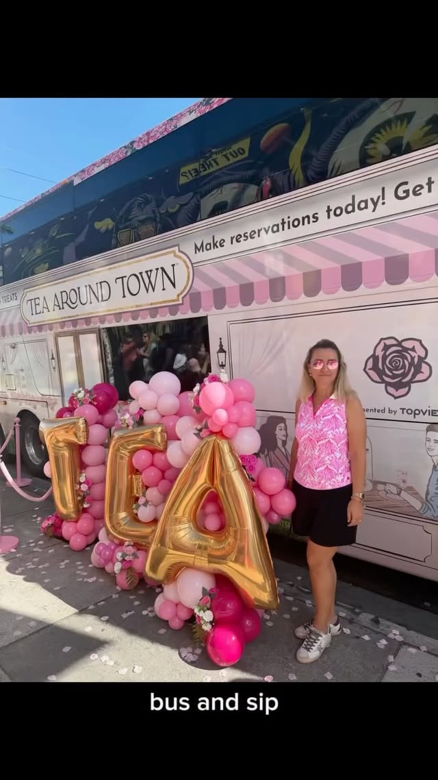 Instagram post by @americanlifeugc for Tea Around Town. Caption reads: Tea Around Town Miami 🫖🌴 Turn Miami into your....