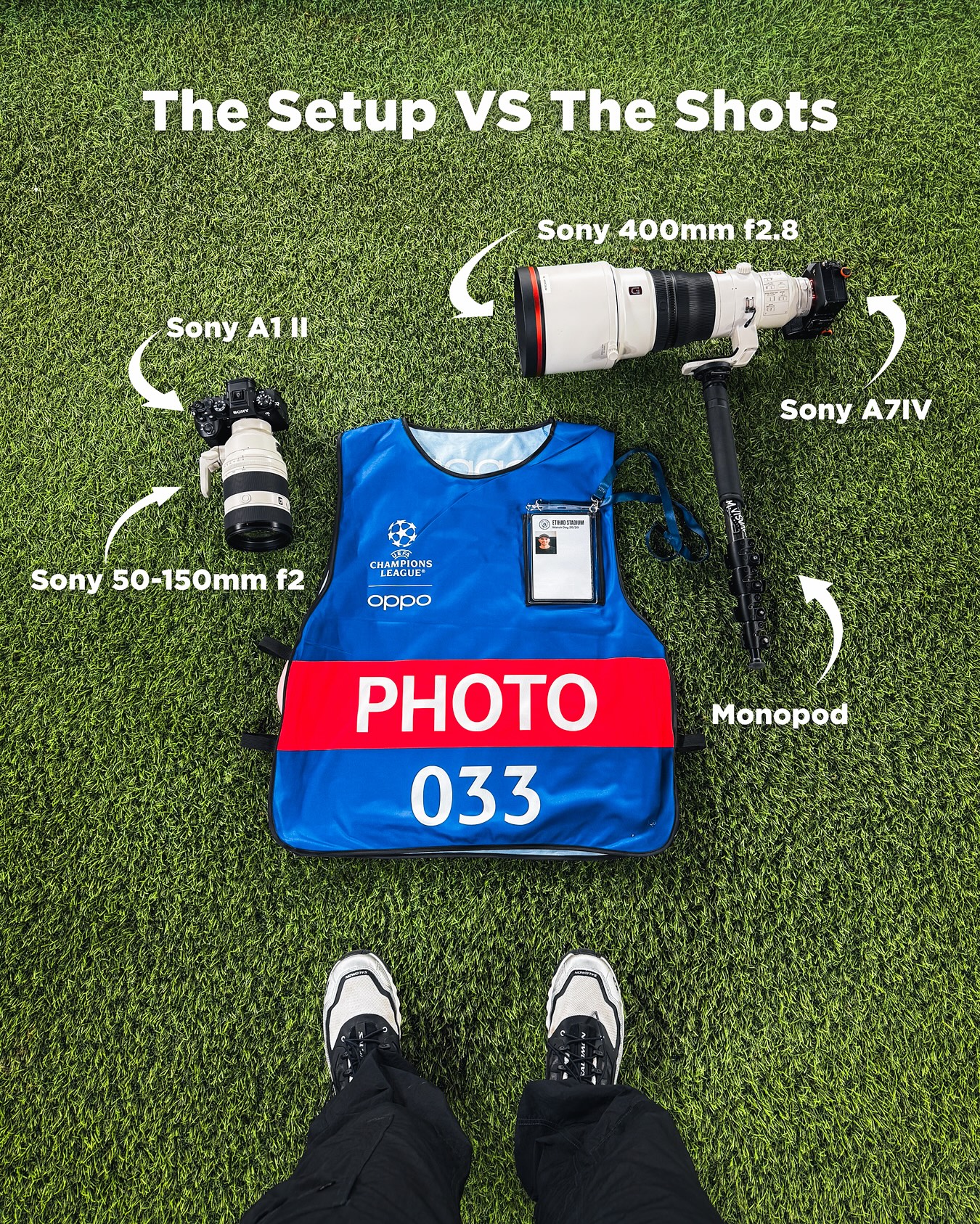 Instagram post by @m.visuals for Manchester City. Caption reads: What’s it like to be a football photographer....