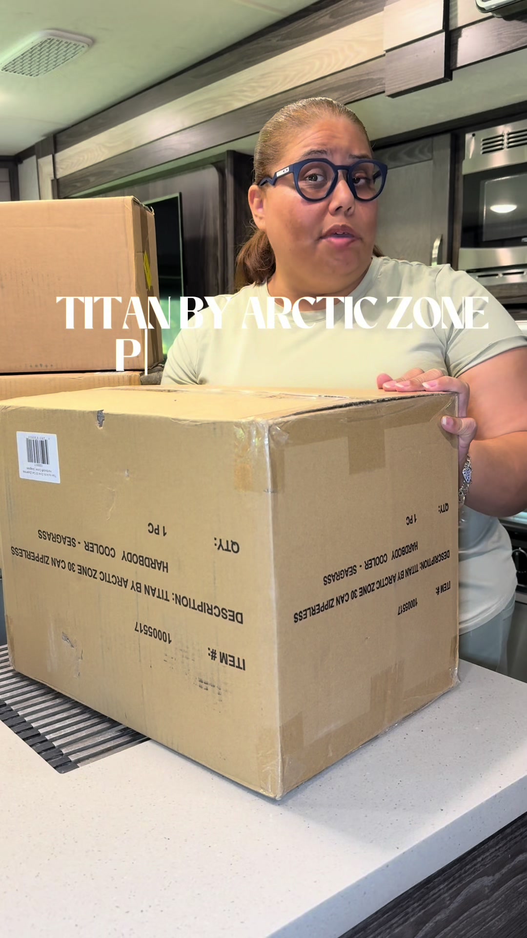 TikTok post by @lorenatravels1 for Arctic Zone. Caption reads: [...] #ambassador #gobeyond @Arctic Zone & Titan....