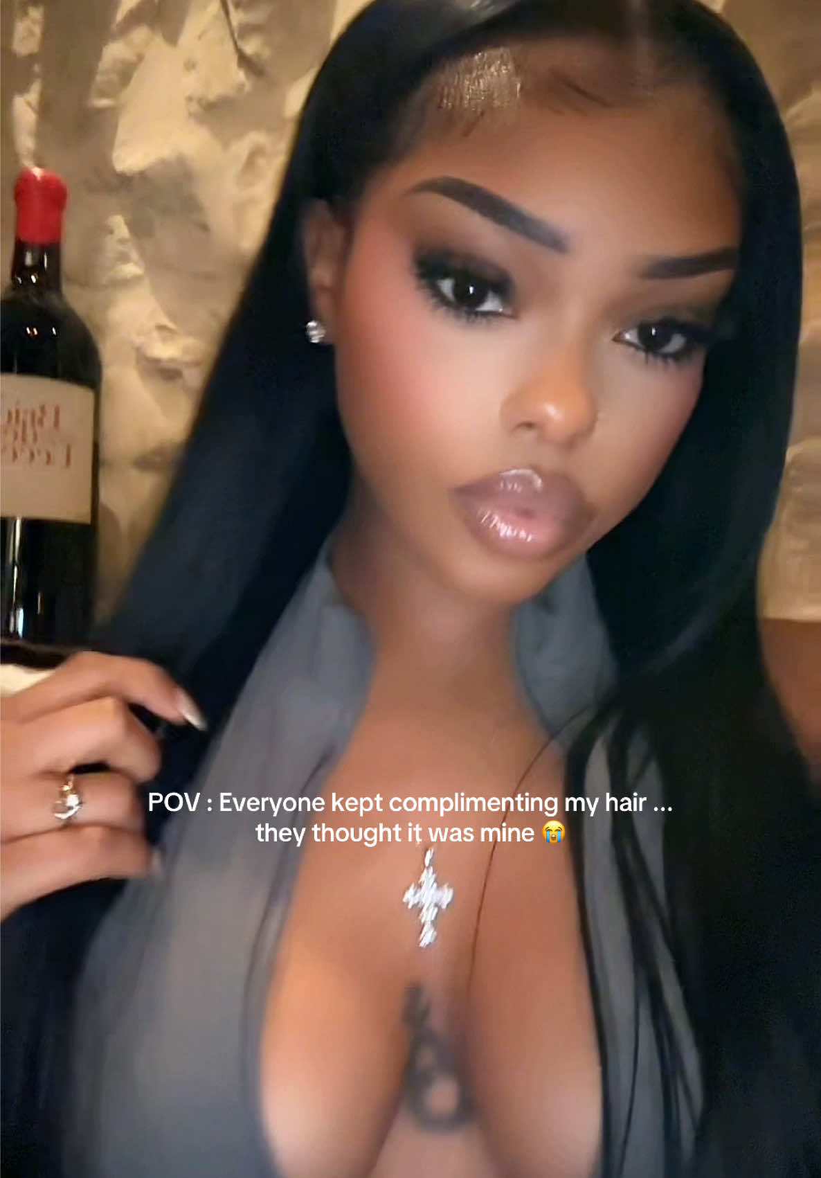 TikTok post by @londynnluv for Megalook. Caption reads: [...] it was mine 😭 Wig 💇🏾‍♀️ : @Megalookhair....