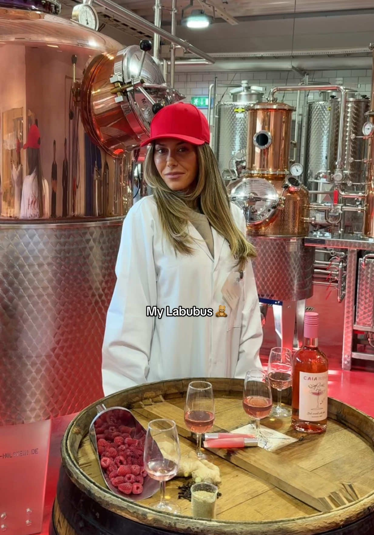 TikTok post by @biancaingrosso for CAIA Cosmetics. Caption reads: Advertisement @CAIA Cosmetics 🩷 Pink, fruity and....