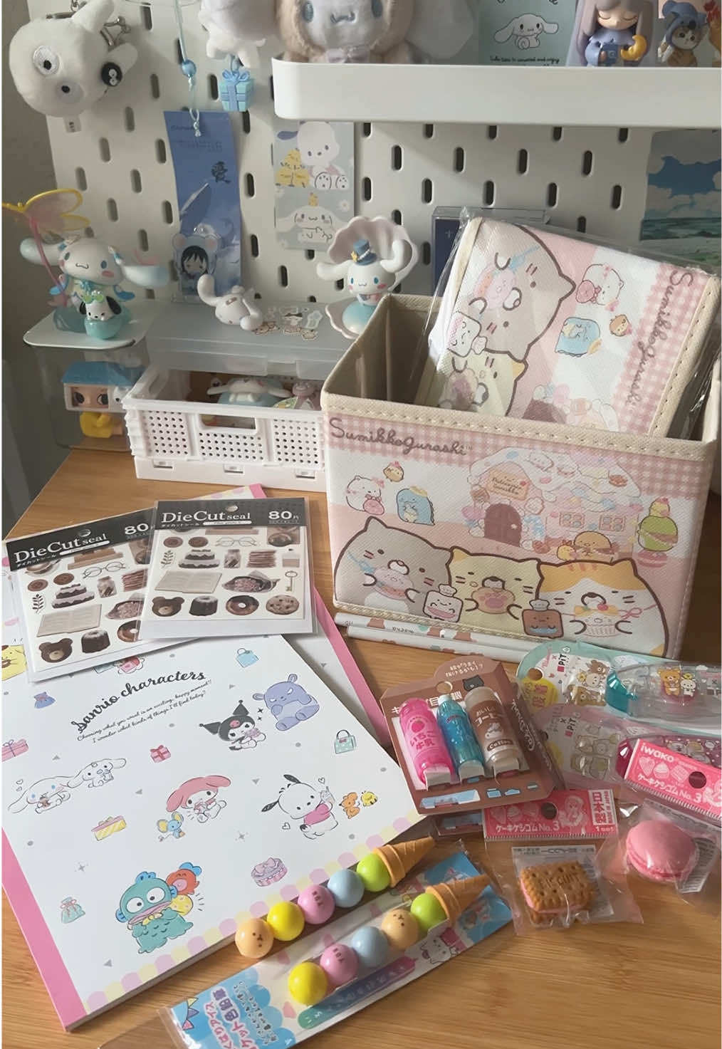 TikTok post by @chie_diary for Sugoi Mart. Caption reads: the cutest stationery subscription box 😻 @Sugoi....