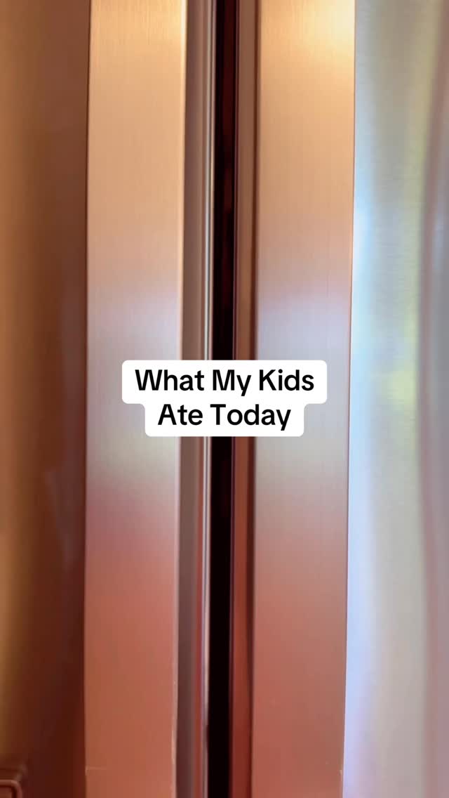 Instagram post by @doughertydozen for The Kitchn. Caption reads: 🧡What My Kids Ate....