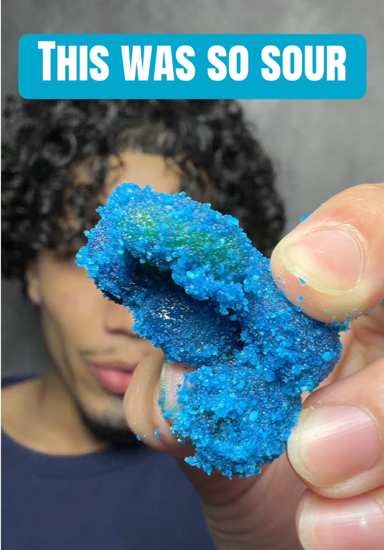 TikTok post by @813ace for Goso Gummies. Caption reads: Sour blue raspberry gushers by @Goso Gummies.
