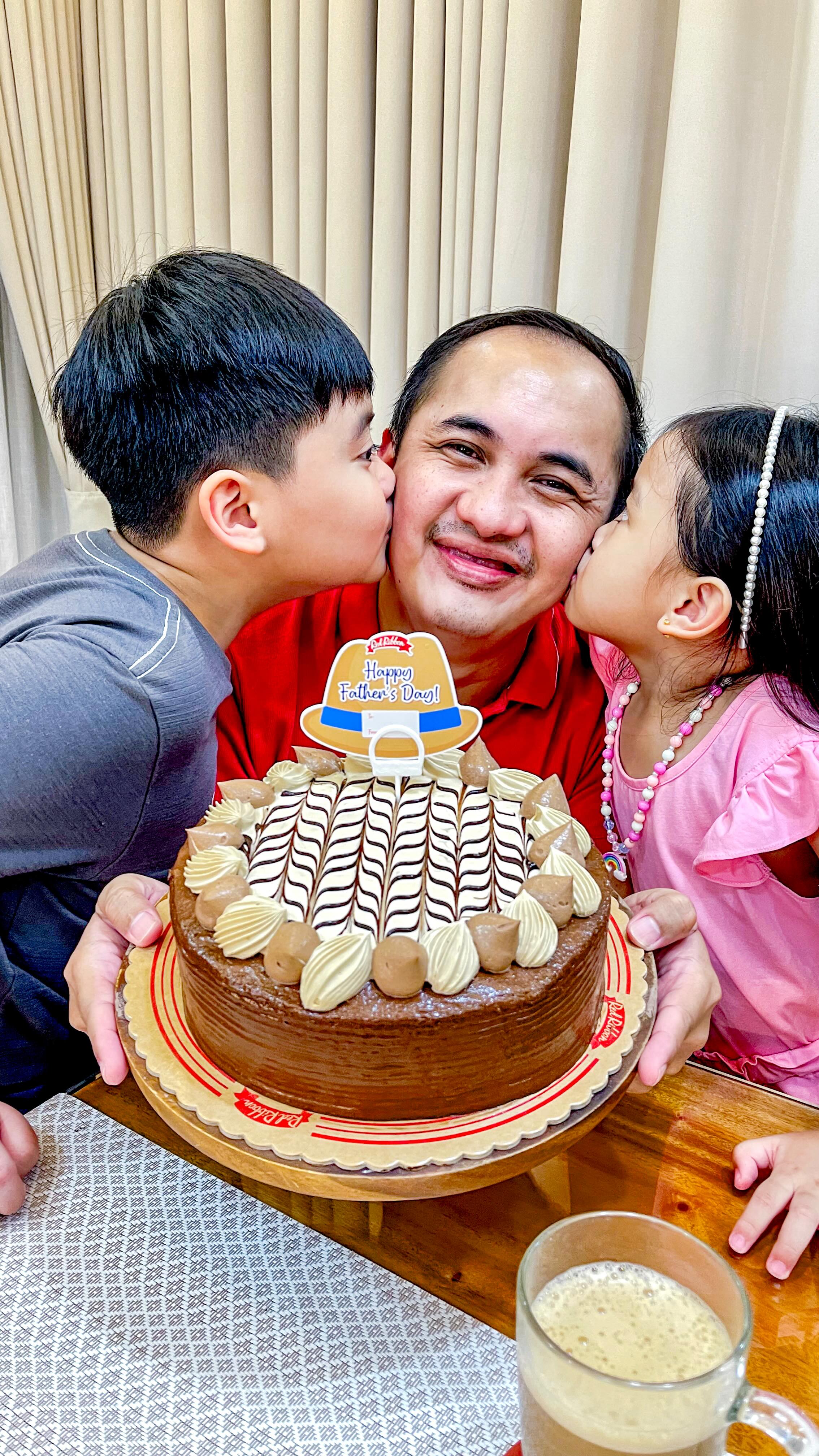 Instagram post by @mrsangel_sky for Red Ribbon Bakeshop. Caption reads: [...] Mochaccino Delight! Available at....