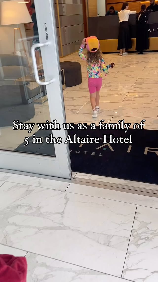 Instagram post by an influencer for The Altair Hotel. Caption reads: We had an incredible stay at the Altaire hotel as....