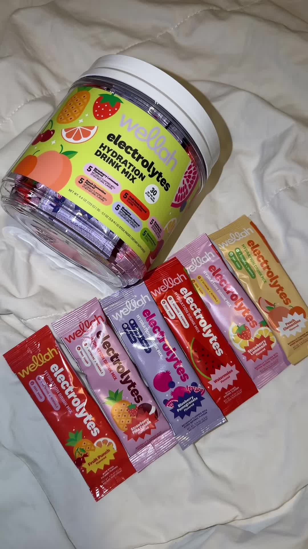 TikTok post by @sam_iam15 for Wellah Nutrition. Caption reads: @Wellah Nutrition #gymtok #tiktokshopcreatorspick....