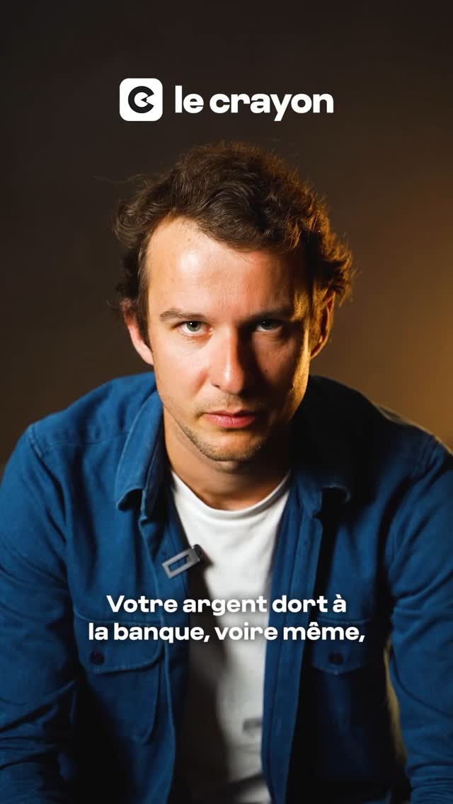 Instagram post by @lecrayonmedia for Trade Republic. Caption reads: Tu gagnes 0 %, ta banque gagne 2 %.

On a reçu....