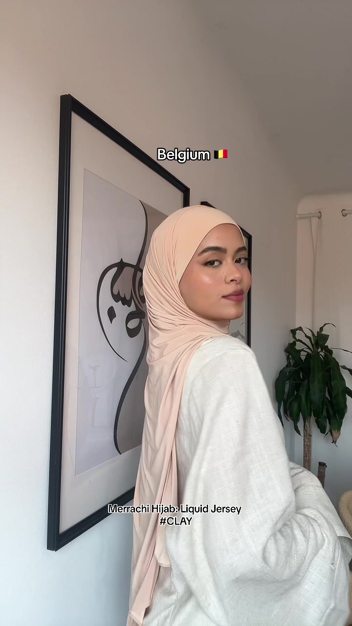 TikTok post by @motia.sara for Merrachi. Caption reads: Which one are you ? All hijabs are from @Merrachi....
