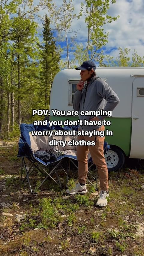 Instagram post by @real_diari_adventures for The Scrubba. Caption reads: Are you still packing “extra clothes” on your....
