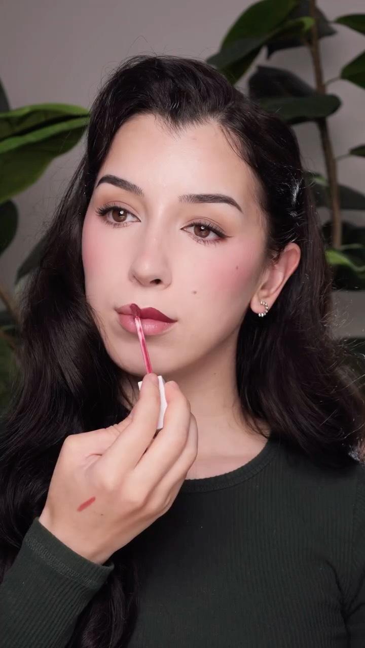 Instagram post by @ashleykaylamakeup for OFRA Cosmetics. Caption reads: Fall lippie of the day 🍂🍁

Comment “fall lippie”....