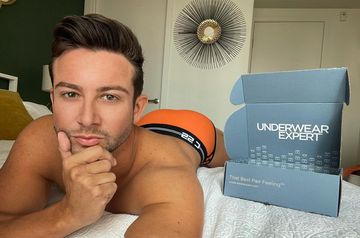 Instagram post by @codyscheller for Underwear Expert. Caption reads: Underwear is the last thing I remember to buy....
