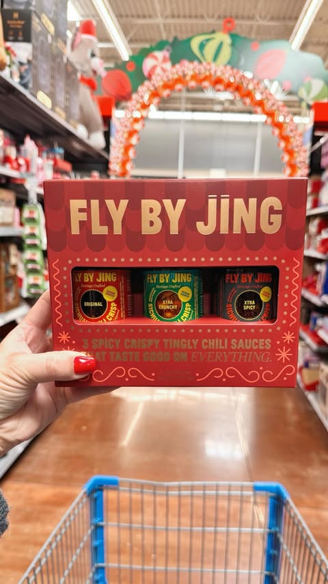Instagram post by @walmartfavs for FLY BY JING. Caption reads: 🔥 POV: you win every White Elephant because you....