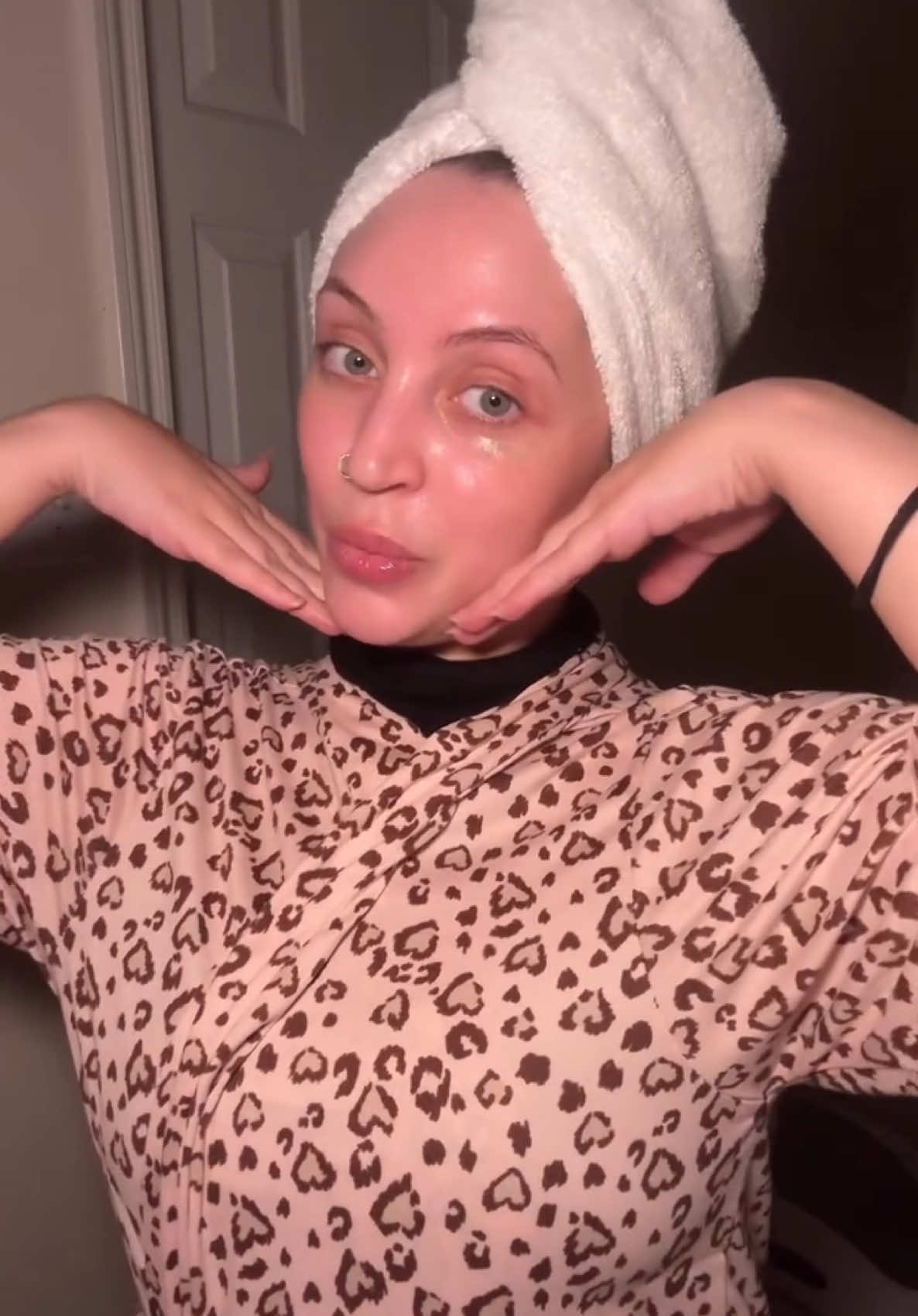 TikTok post by @wasanalobeidi for TOPICALS. Caption reads: Let’s get ready for bed together 🌙  Products:....