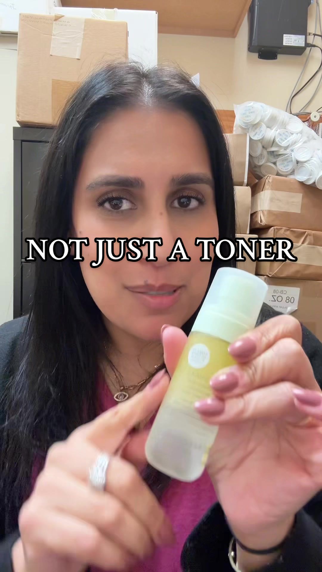 TikTok post by @tteverydayfinds for Beekman 1802. Caption reads: @Beekman 1802 milk shake toner mist is [...].