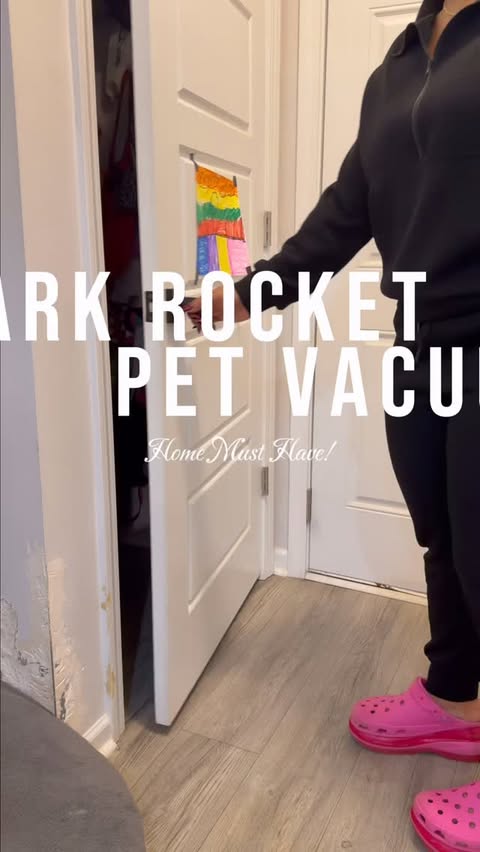 Instagram post by @savewithsydney for HSN. Caption reads: ad The Shark Rocket Pet Vacuum has become my go-to....