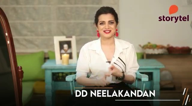 Instagram post by @ddneelakandan for Storytel. Caption reads: I’m honoured to be the voice of the audio book of....