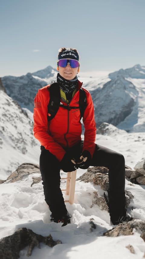 Instagram post by @davidemagnini for Visit Trentino. Caption reads: Beyond every limit ❄️

In Trentino, winter is more....